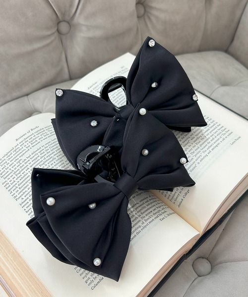 INGNI（イング）の「サテンリボンクリップ（その他ヘアアクセサリー・レディース・ブラック系その他4/ブラック系その他・ONE SIZE）」の5枚目の写真