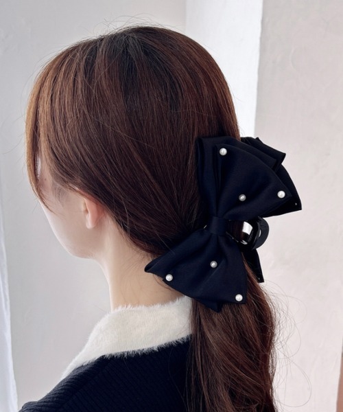 サテンリボンクリップ（その他ヘアアクセサリー）｜INGNI（イング）の