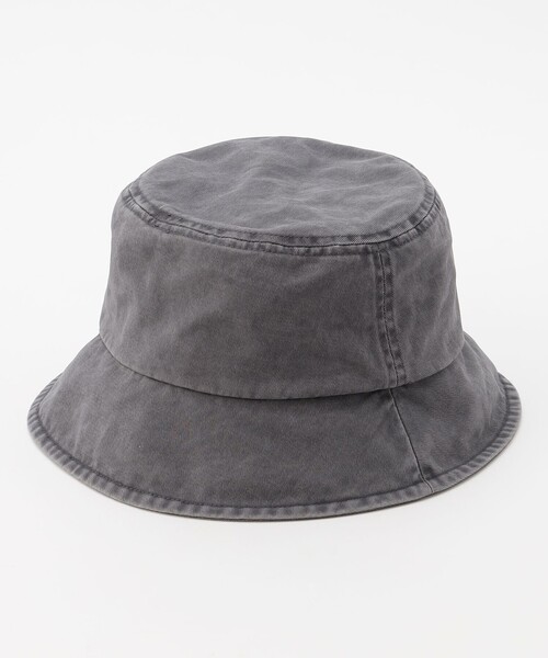 J.PRESS YORK STREET（ジェイプレスヨークストリート）の「【UNISEX】ピグメント バケットハット（ハット・メンズ・グレー系/ベージュ系・F）」の3枚目の写真