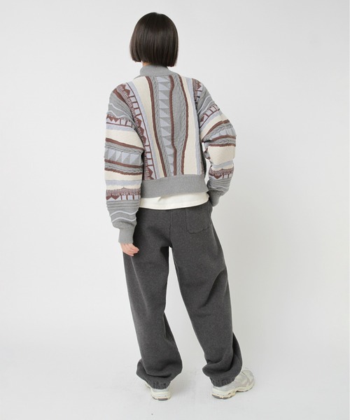 セール】K2731 3DニットZIP UPカーデ（カーディガン/ボレロ）｜RNA-N