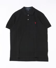 【Bl】【U.S. POLO ASSN】ワンポイント刺繍コットンTシャツ