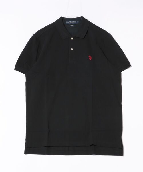 U.S. POLO ASSN.(ユーエスポロアッスン)の「【Bl】【U.S. POLO ASSN】ワンポイント刺繍コットンTシャツ(Tシャツ/カットソー・メンズ・ホワイト/ネイビー/ブラック・SMALL/LARGE/X-LARGE)」の2枚目の写真
