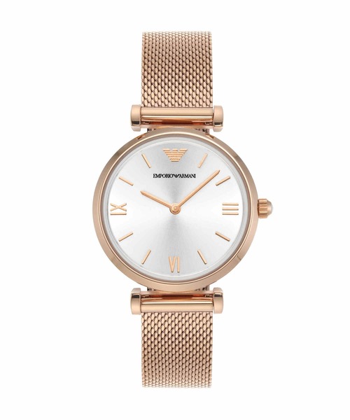 EMPORIO ARMANI(エンポリオアルマーニ)の「エンポリオ・アルマーニ 腕時計 レディース アナログ ステンレス AR1956(アナログ腕時計・レディース・ピンクゴールド・FREE)」の1枚目の写真