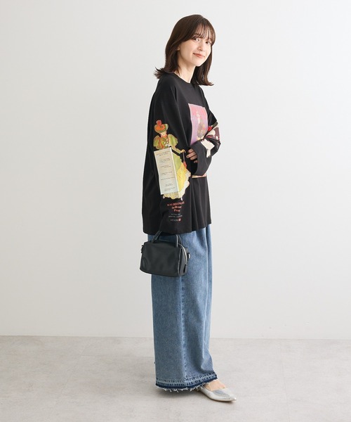 Sugar spoon(シュガースプーン)の「・SUGAR SPOON アートptロンTEE(Tシャツ/カットソー・レディース・オフホワイト/ブラック/ライトピンク・FREE)」の17枚目の写真