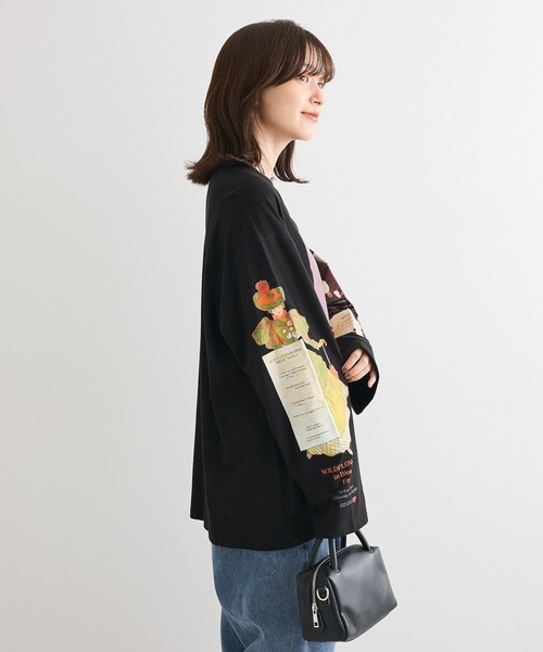 Sugar spoon(シュガースプーン)の「・SUGAR SPOON アートptロンTEE(Tシャツ/カットソー・レディース・オフホワイト/ブラック/ライトピンク・FREE)」の20枚目の写真