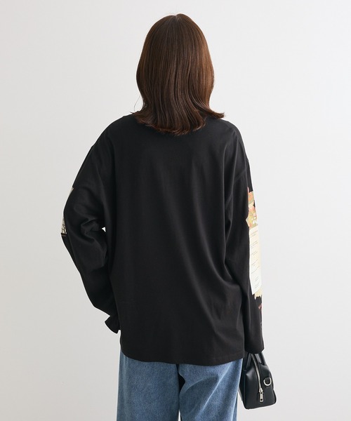 Sugar spoon(シュガースプーン)の「・SUGAR SPOON アートptロンTEE(Tシャツ/カットソー・レディース・オフホワイト/ブラック/ライトピンク・FREE)」の22枚目の写真