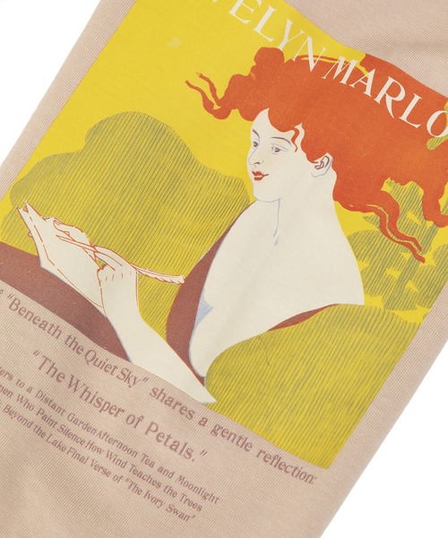 Sugar spoon(シュガースプーン)の「・SUGAR SPOON アートptロンTEE(Tシャツ/カットソー・レディース・オフホワイト/ブラック/ライトピンク・FREE)」の6枚目の写真