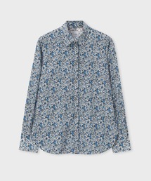 【美品】ポールスミス コレクション シャツ 花柄 ボタニカル 総柄 XL ポールスミスコレクション花柄 フラワー フローラル 長袖シャツ