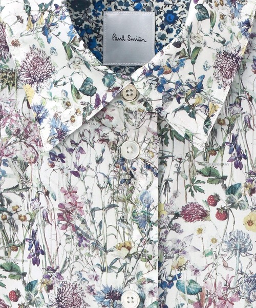 Paul Smith（ポールスミス）の「ウィメンズ リバティプリント 長袖シャツ / 255009 SH169（シャツ/ブラウス・レディース・ホワイト/ライトブルー・40/38/42）」の4枚目の写真