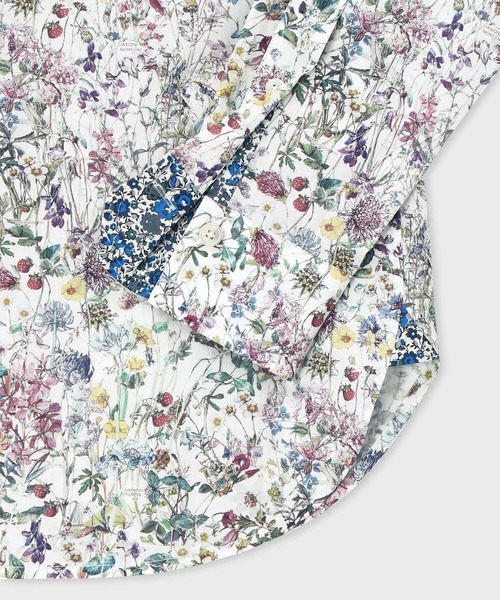 Paul Smith（ポールスミス）の「ウィメンズ リバティプリント 長袖シャツ / 255009 SH169（シャツ/ブラウス・レディース・ホワイト/ライトブルー・40/38/42）」の8枚目の写真