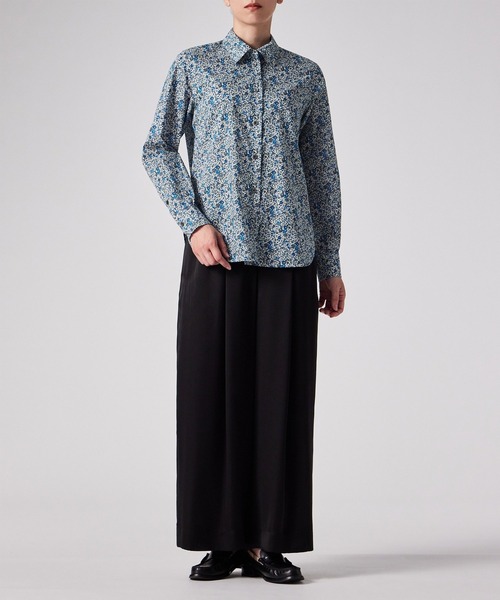 Paul Smith（ポールスミス）の「ウィメンズ リバティプリント 長袖シャツ / 255009 SH169（シャツ/ブラウス・レディース・ホワイト/ライトブルー・40/38/42）」の11枚目の写真