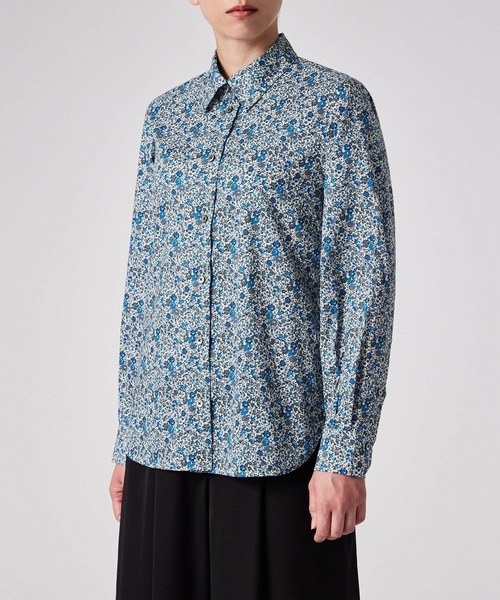 Paul Smith（ポールスミス）の「ウィメンズ リバティプリント 長袖シャツ / 255009 SH169（シャツ/ブラウス・レディース・ホワイト/ライトブルー・40/38/42）」の12枚目の写真