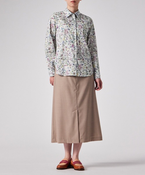 Paul Smith（ポールスミス）の「ウィメンズ リバティプリント 長袖シャツ / 255009 SH169（シャツ/ブラウス・レディース・ホワイト/ライトブルー・40/38/42）」の5枚目の写真