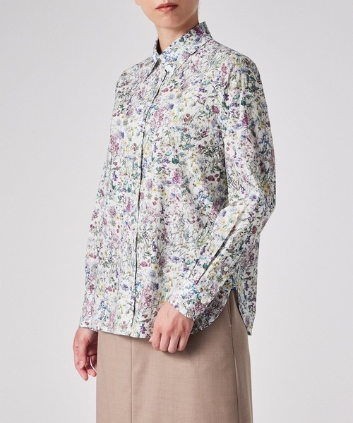 Paul Smith（ポールスミス）の「ウィメンズ リバティプリント 長袖シャツ / 255009 SH169（シャツ/ブラウス・レディース・ホワイト/ライトブルー・40/38/42）」の6枚目の写真