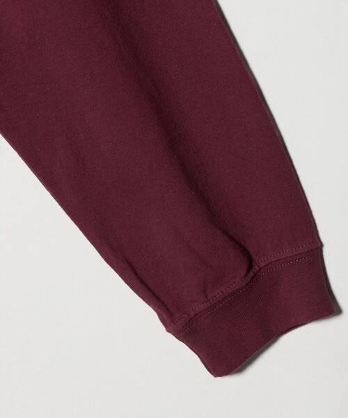 6（ロク）の「＜6(ROKU)＞SOMEHTING NEW ロングスリーブTシャツ（Tシャツ/カットソー・レディース・ホワイト/ワイン・S/L）」の8枚目の写真