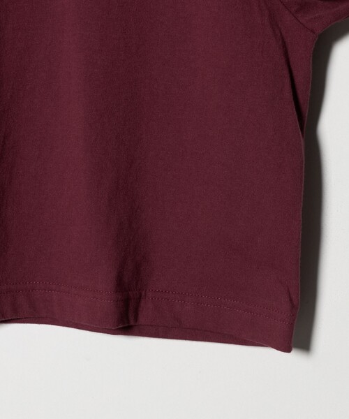 6（ロク）の「＜6(ROKU)＞SOMEHTING NEW ロングスリーブTシャツ（Tシャツ/カットソー・レディース・ホワイト/ワイン・S/L）」の9枚目の写真