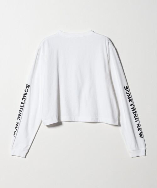 6（ロク）の「＜6(ROKU)＞SOMEHTING NEW ロングスリーブTシャツ（Tシャツ/カットソー・レディース・ホワイト/ワイン・S/L）」の14枚目の写真