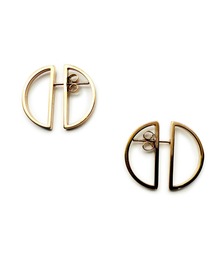 Import & Select（インポートアンドセレクト）の「KISHOKACHI 希少価値 ハーフサークルサンドデザインステンレスピアス（ピアス（両耳用））」