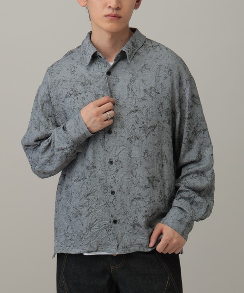 セール】LAND MUSEUM／楊柳長袖シャツ（シャツ/ブラウス）｜LAND