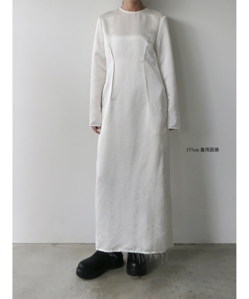 celon(セロン)の「darted luster dress(ドレス・レディース・アイボリー・FREE)」の6枚目の写真