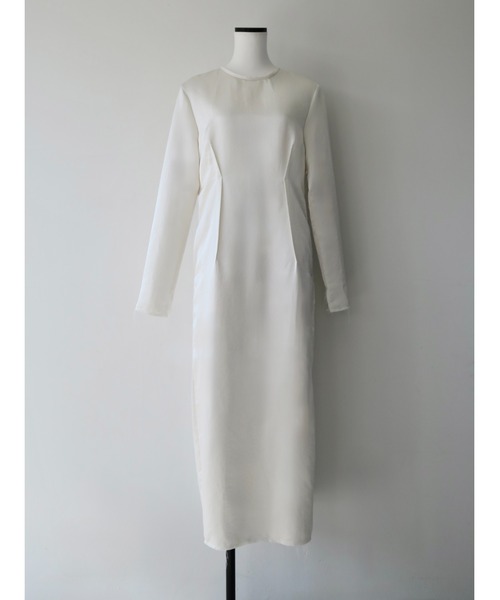celon(セロン)の「darted luster dress(ドレス・レディース・アイボリー・FREE)」の7枚目の写真