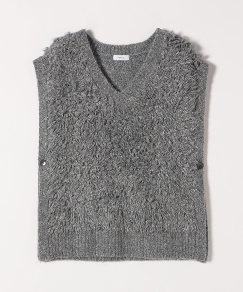 セール】SHIPS any: ループ ニット Vネック ベスト（ベスト）｜SHIPS
