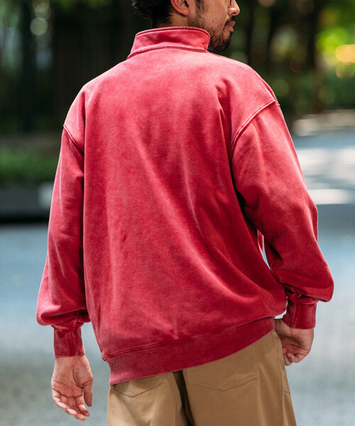 HEAVY WEIGHT HALF ZIP PIGMENT SWT 13oz/ヘビーウェイト ピグメント