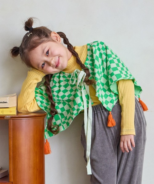 MARKEY'S（マーキーズ）の「総柄ジャガードカラー（付け襟・キッズ・ブルー系その他/イエロー系その他/ライトグリーン・FREE）」の15枚目の写真