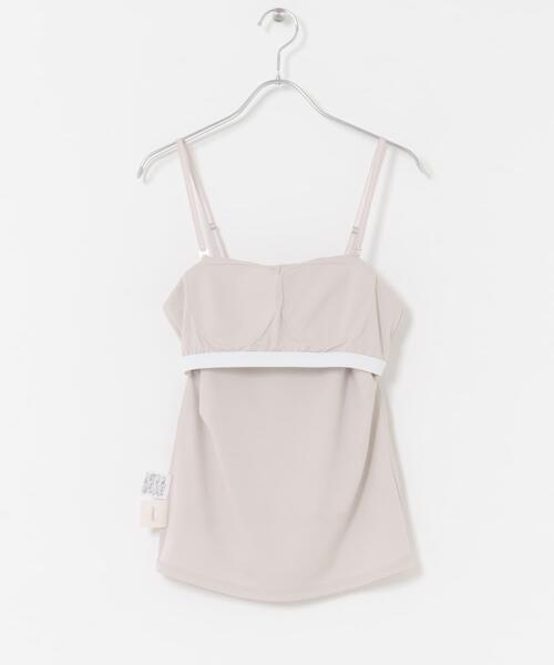 URBAN RESEARCH ROSSO WOMEN（アーバンリサーチ　ロッソ）の「kaene　ベアトップキャミソール（キャミソール・レディース・ブラック/ベージュ・FREE）」の6枚目の写真
