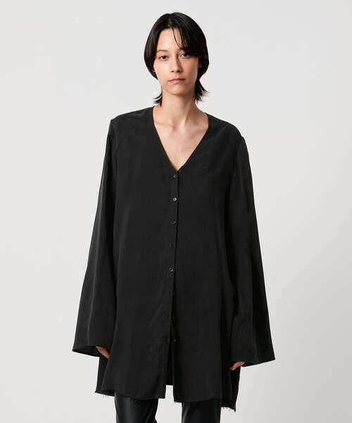 AEWEN MATOPH シャツワンピース セール】＜AEWEN MATOPH＞フレアVネックシャツワンピース（ワンピース