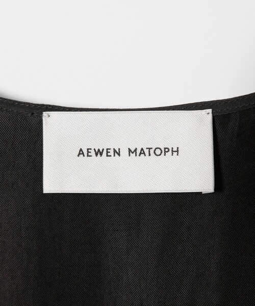 AEWEN MATOPH（イウエン マトフ）の「＜AEWEN MATOPH＞フレアVネックシャツワンピース（ワンピース・レディース・ホワイト/ブラック・FREE）」の18枚目の写真