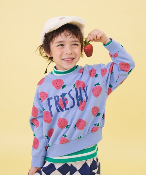 BREEZE（ブリーズ）の「【WEB限定】ボアキャップ（キャップ・キッズ・ブルー/アイボリー・50/54/58）」の6枚目の写真