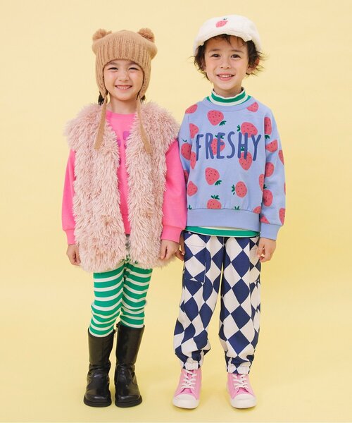 BREEZE（ブリーズ）の「【WEB限定】ボアキャップ（キャップ・キッズ・ブルー/アイボリー・50/54/58）」の7枚目の写真