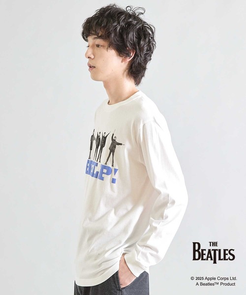 The Beatles(ザビートルズ)の「【THE BEATLES / ザ ビートルズ】コラボロンTee 3(Tシャツ/カットソー・メンズ・ブルー/ホワイト・M/L)」の11枚目の写真