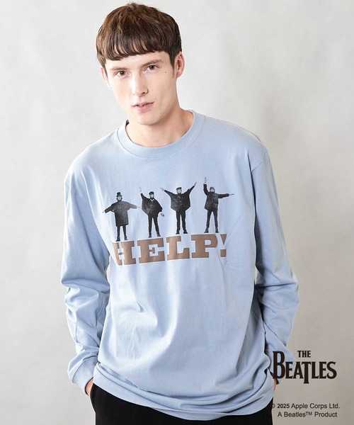 The Beatles(ザビートルズ)の「【THE BEATLES / ザ ビートルズ】コラボロンTee 3(Tシャツ/カットソー・メンズ・ブルー/ホワイト・M/L)」の9枚目の写真