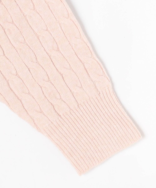 BEVERLY HILLS POLO CLUB(ビバリーヒルズポロクラブ)の「【BEVERLY HILLS POLO CLUB】ケーブル編みカーディガン(カーディガン/ボレロ・レディース・グリーン/ピンク/レッド/オフホワイト/ブラウン・FREE)」の13枚目の写真