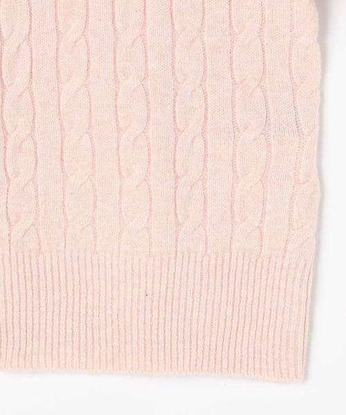 BEVERLY HILLS POLO CLUB(ビバリーヒルズポロクラブ)の「【BEVERLY HILLS POLO CLUB】ケーブル編みカーディガン(カーディガン/ボレロ・レディース・グリーン/ピンク/レッド/オフホワイト/ブラウン・FREE)」の12枚目の写真