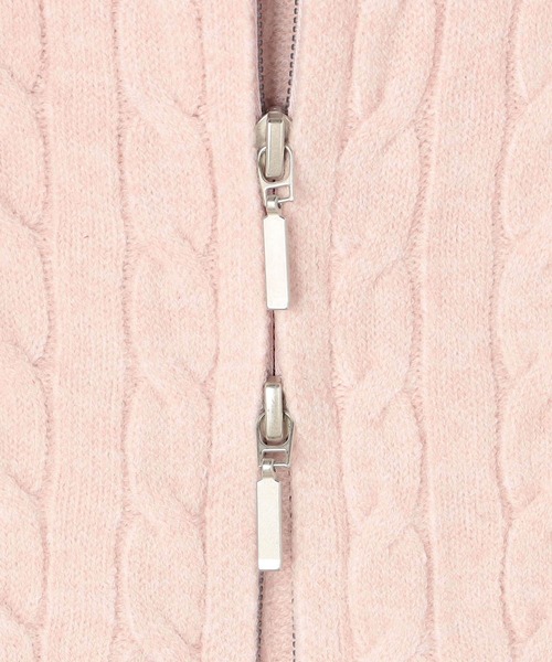 BEVERLY HILLS POLO CLUB(ビバリーヒルズポロクラブ)の「【BEVERLY HILLS POLO CLUB】ケーブル編みカーディガン(カーディガン/ボレロ・レディース・グリーン/ピンク/レッド/オフホワイト/ブラウン・FREE)」の11枚目の写真