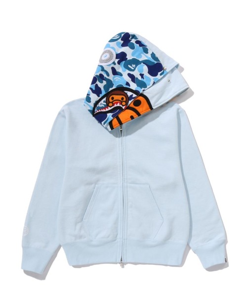 MILO SHARK FULL ZIP DOUBLE HOODIE（パーカー）｜A BATHING APE（ア