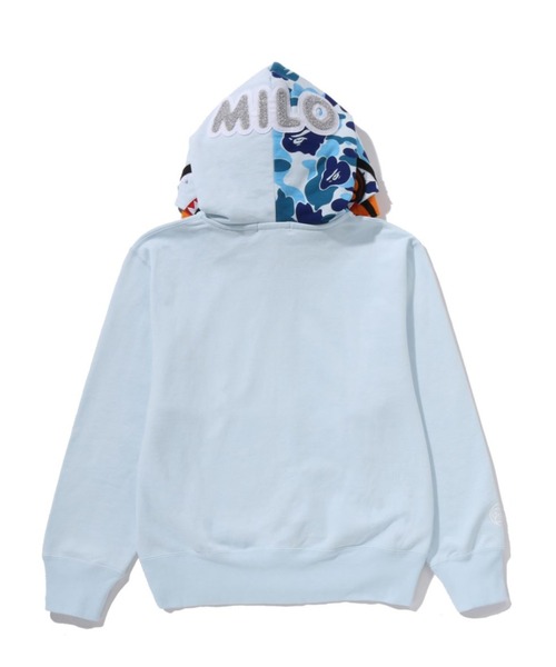 MILO SHARK FULL ZIP DOUBLE HOODIE（パーカー）｜A BATHING APE（ア