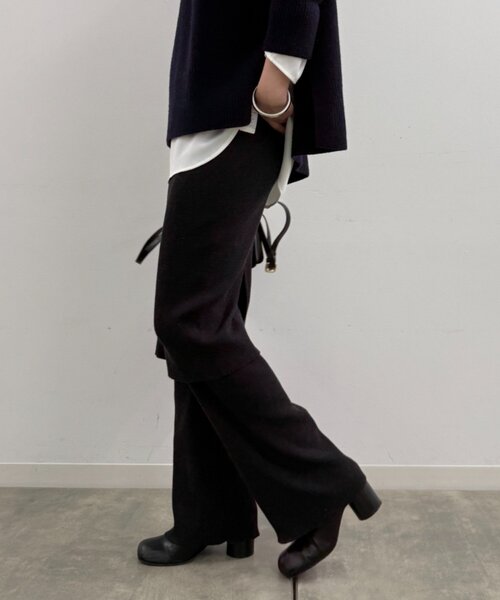 LOUNGEDRESS（ラウンジドレス）の「ニットスカート+パンツセット（その他パンツ・レディース・ブラック/ベージュ・MEDIUM/SMALL）」の19枚目の写真