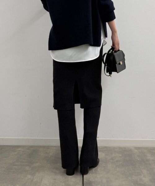 LOUNGEDRESS（ラウンジドレス）の「ニットスカート+パンツセット（その他パンツ・レディース・ブラック/ベージュ・MEDIUM/SMALL）」の20枚目の写真