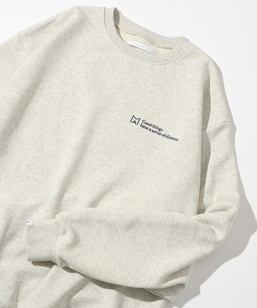 Firsthand（ファーストハンド）の「MA Firsthand/マ ファーストハンド MA ベーシックロゴ刺繍 クルーネックスウェット / 裏毛 / リラックスフィット（スウェット・メンズ・オリーブ/ブラック/オフホワイト/グレー・LARGE/MEDIUM）」の2枚目の写真