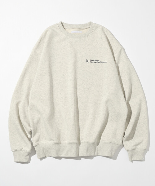 Firsthand（ファーストハンド）の「MA Firsthand/マ ファーストハンド MA ベーシックロゴ刺繍 クルーネックスウェット / 裏毛 / リラックスフィット（スウェット・メンズ・オリーブ/ブラック/オフホワイト/グレー・LARGE/MEDIUM）」の7枚目の写真