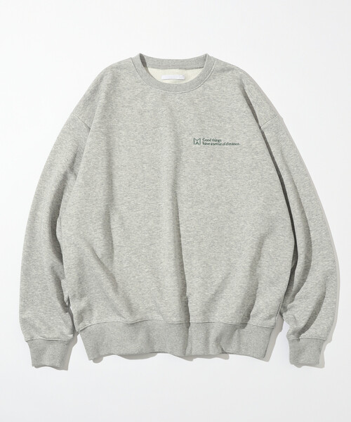 Firsthand（ファーストハンド）の「MA Firsthand/マ ファーストハンド MA ベーシックロゴ刺繍 クルーネックスウェット / 裏毛 / リラックスフィット（スウェット・メンズ・オリーブ/ブラック/オフホワイト/グレー・LARGE/MEDIUM）」の9枚目の写真