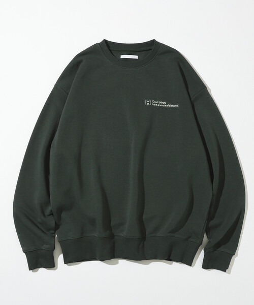 Firsthand（ファーストハンド）の「MA Firsthand/マ ファーストハンド MA ベーシックロゴ刺繍 クルーネックスウェット / 裏毛 / リラックスフィット（スウェット・メンズ・オリーブ/ブラック/オフホワイト/グレー・LARGE/MEDIUM）」の11枚目の写真