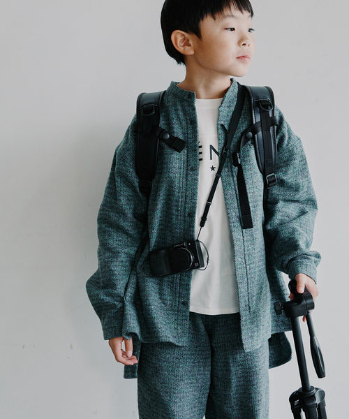 《予約》MOUN TEN. / マウンテン 別注 cotton tweed shirt kids