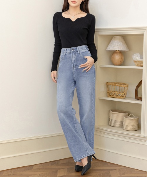 WAREHOUSE & CO. ストレートデニム W34 L32