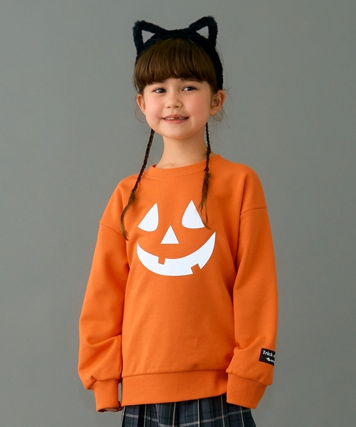 minimal（ミニマル）の「ハロウィンアソートプルオーバー（スウェット・キッズ・オレンジ/アイボリー/ブラック・90cm/110cm/120cm/130cm/100cm/140cm）」の3枚目の写真
