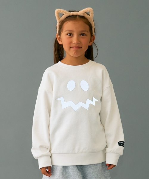 minimal（ミニマル）の「ハロウィンアソートプルオーバー（スウェット・キッズ・オレンジ/アイボリー/ブラック・90cm/110cm/120cm/130cm/100cm/140cm）」の2枚目の写真